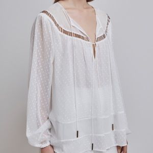Pretty Finders Keepers white blouse